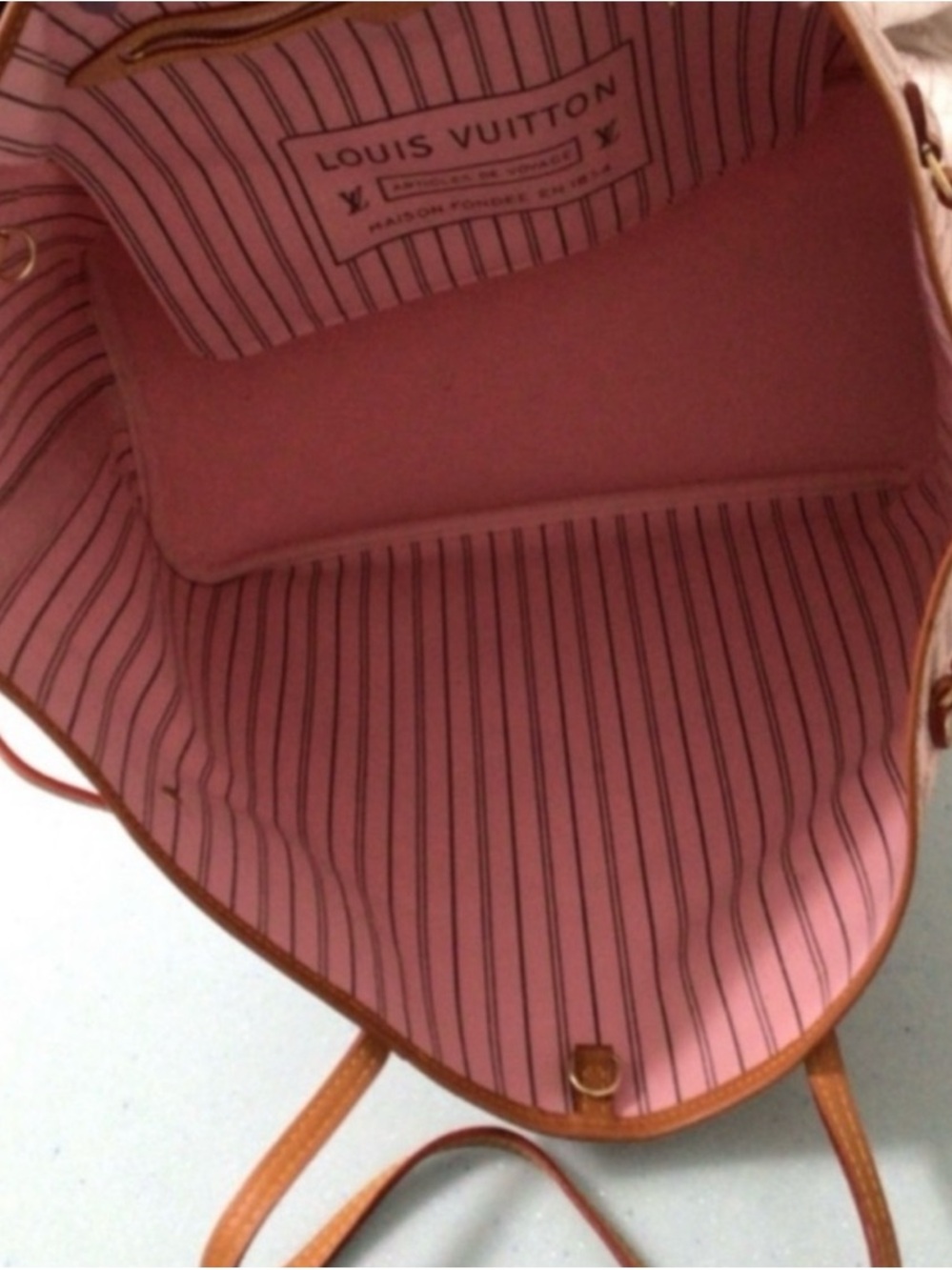 Pink Stripe Tote Bag -